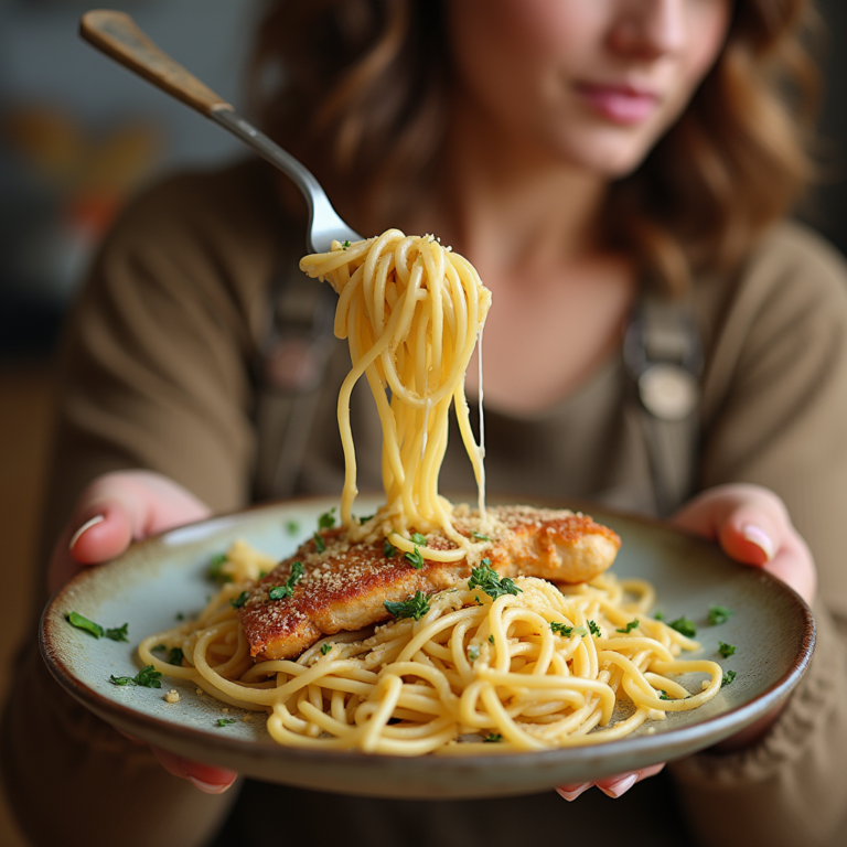 garlic Parmesan chicken pasta