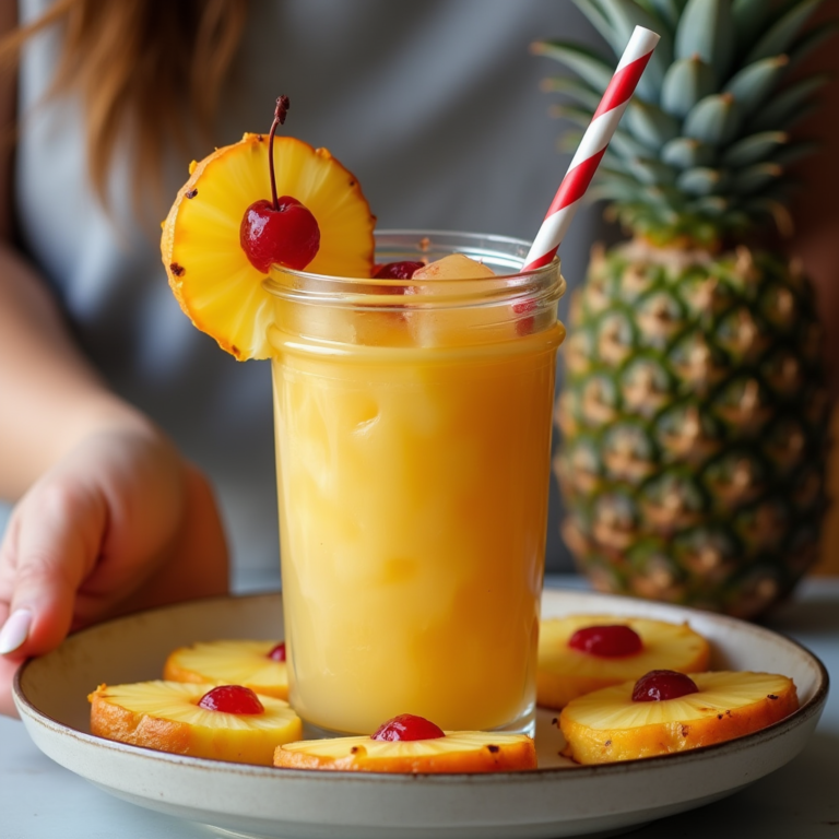 Pineapple Upside Down Cake Drink Recipe: A Tropical Dessert Cocktail You’ll Love