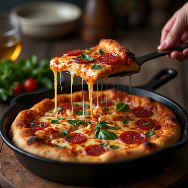 cast iron deep dish pizza